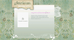 Desktop Screenshot of gloriousmanagement.com